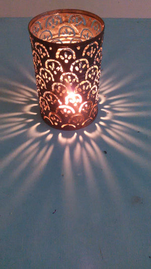 Arch Pattern Luminary Candle Holder