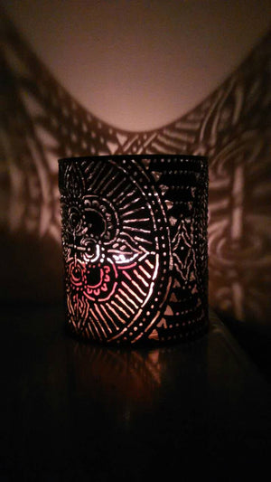 Mandala Pattern Luminary Candle Holder