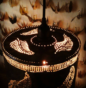 Large Feather Shadow Lamp Pendant