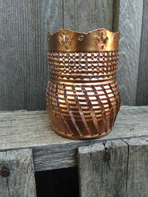 Scalloped Top Luminary Candle Holder