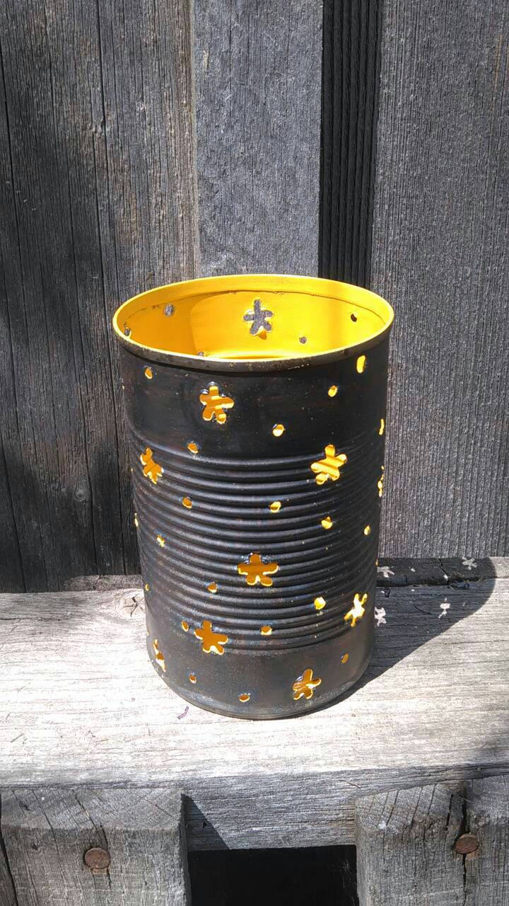 Starry Pattern Luminary Candle Holder