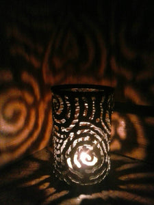 Spiral Pattern Luminary Candle Holder