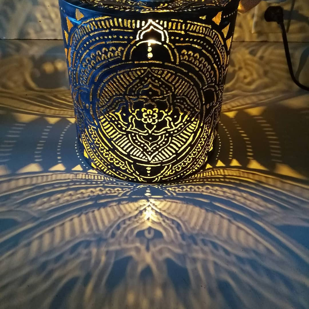 Mandala Pattern Luminary Candle Holder