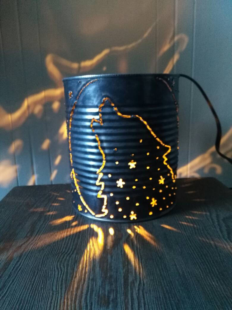 Wolf Luminary Candle Holder – Manifest Station Studio