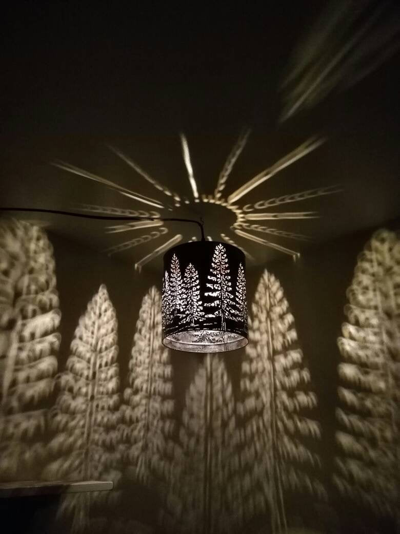 Pine Forest Shadow Lamp