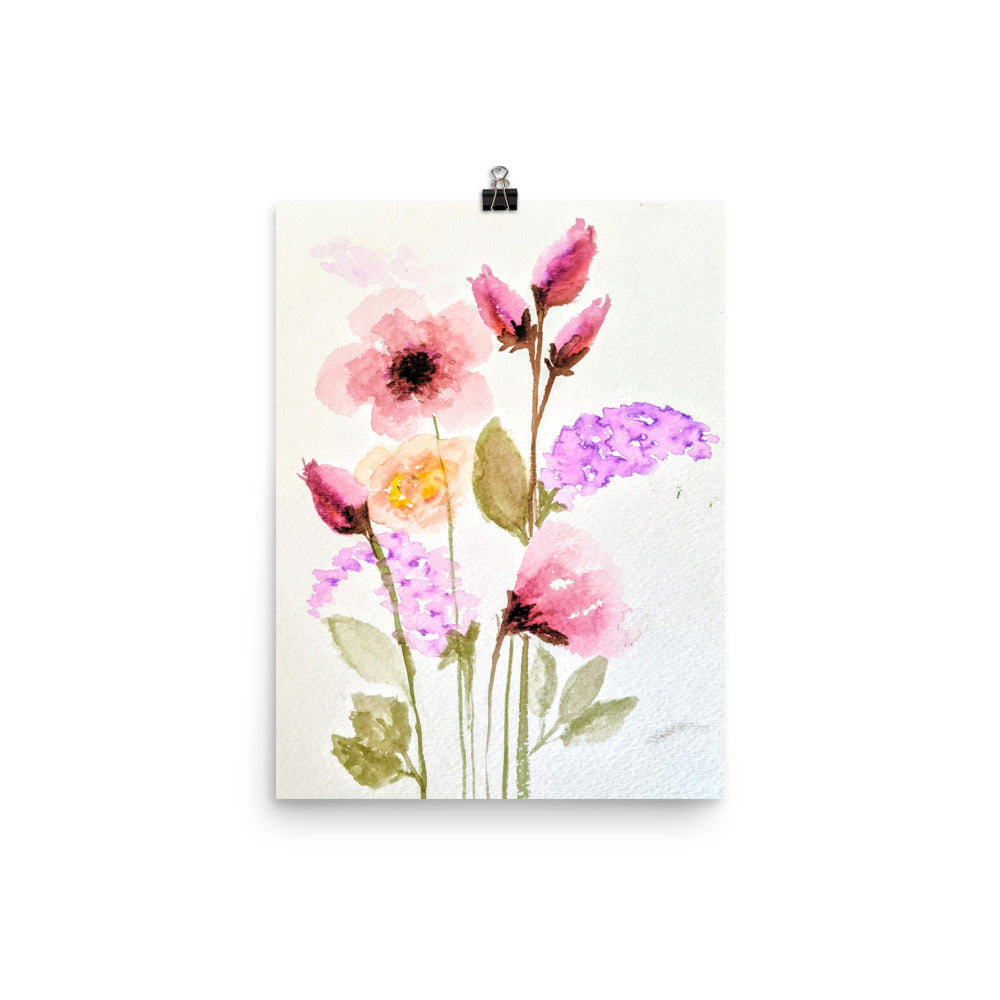 Simple Floral Bouquet Print